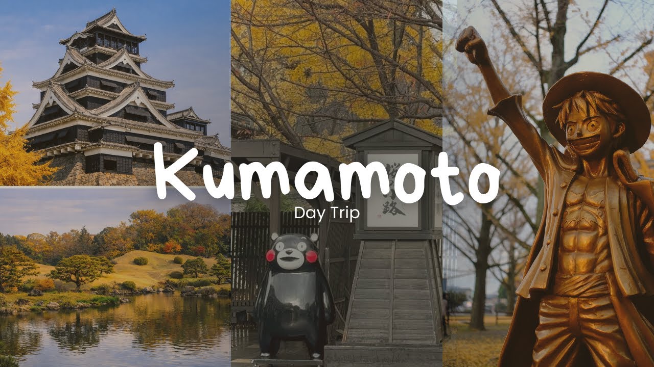 Kumamoto Day Trip | Castle Views, Gardens, Kumamon & Luffy