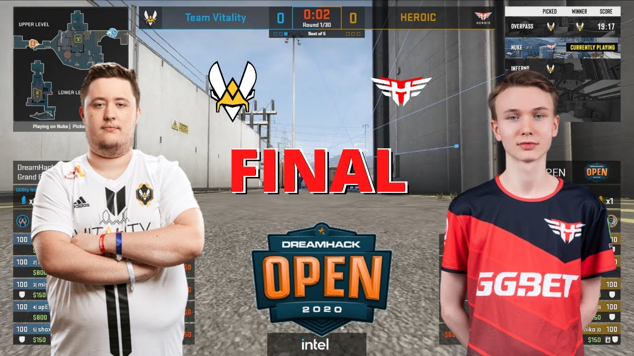 Vitality vs Heroic - NUKE map 2 - GRAND FINAL - DreamHack Open Fall 2020