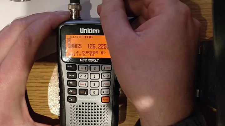 How to enter a frequency into the uniden UBC125xlt