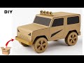 Easy Cardboard Car Model DIY Craft For Kids Beginners 