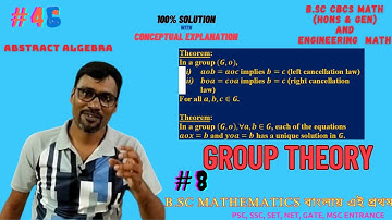 Each of the equations aox=b and yoa=b has a unique solution in G | Group Theory @drcolleger