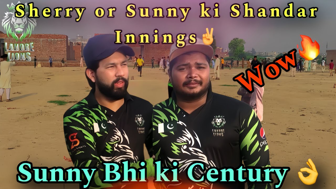 Brilliant batting by Sunny Rajpoot and Sherry👌 |Sunny bhi good Century☄ ...