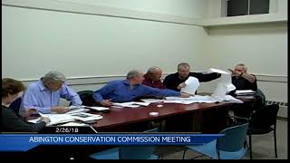 Abington Conservation Commission Meeting - 2/26/18
