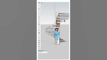 Creating “Spiral Staircase” in sketchUp using “Memory Copy” plugin! #sketchup