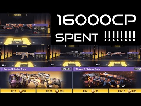 New Season 3 Golden and Platinum Crates Unboxing | ICR-1 and KRM262 LAVA Unlocked!!! | COD Mobile