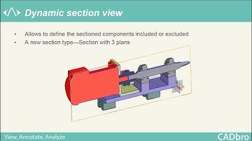 CADbro Dynamic Section View - 3D CAD Viewer