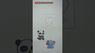 Wild animal puzzle, panda, koala and elephant #puzzle #puzzlegame #shorts #toddlers #shortvideo screenshot 5