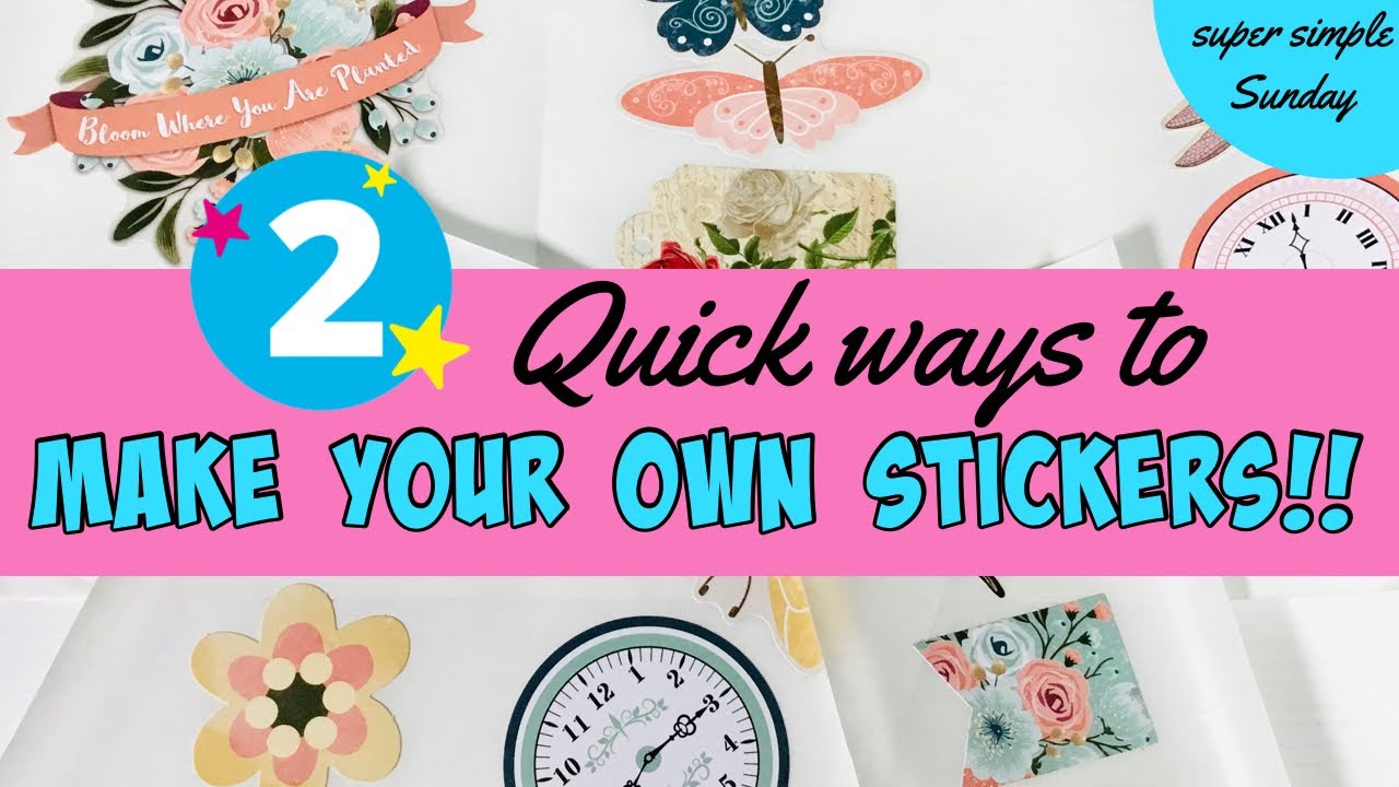 DIY STICKERS!! fast and easy!! MAKE STICKERS IN SECONDS!! 