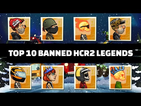 TOP 10 HCR2 LEGENDS Who Got BANNED In Hill Climb Racing 2