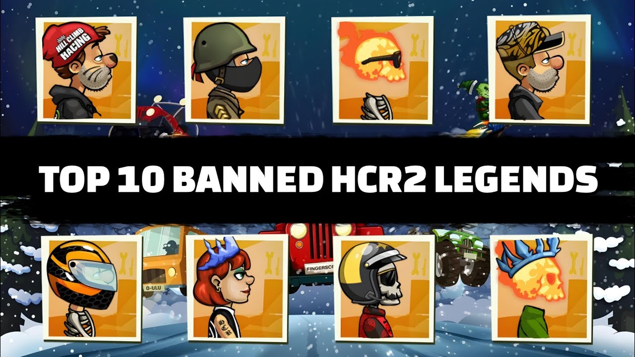 ТОП-10 ЛЕГЕНД HCR2, КОТОРЫХ ЗАБАНИЛИ В Hill Climb Racing 2