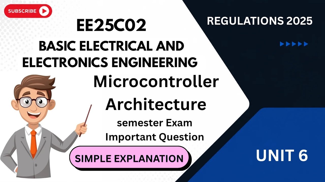 EE25C02 | BEEE | Basic Electrical And Electronics Engineering |Unit-6 ...
