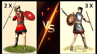 Will 2 Velites hold against 3 Peltasts
