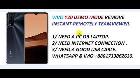 VIVO Y20 DEMO MODE REMOVE INSTANT