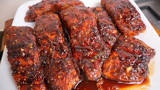 How To Make The Most Delicious Honey Glazed Salmon | Tasty Salmon Recipe | Quick Dinner Idea