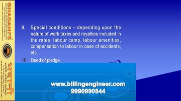 SPECIAL CONDITIONS OF CONSTRUCTION CONTRACTS CALL BHADANIS INDIA 9990990844