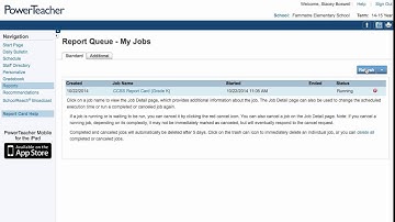 Printing Report Cards from Power Teacher