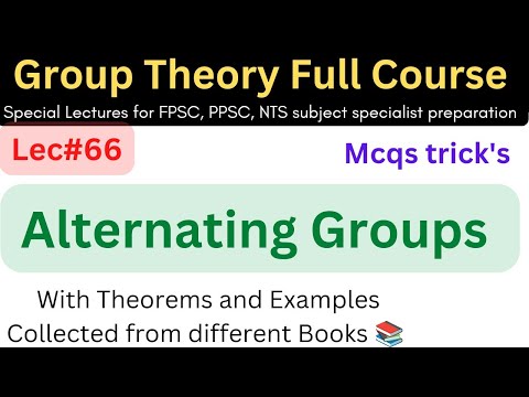 lec#66 Alternating group