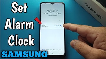 How to Set Alarm Clock on Samsung Galaxy A02