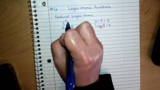 Natural Logarithms Video 6