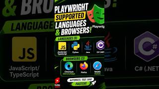 🎭 Playwright Supported Languages & Browsers in 30 Seconds! 🚀