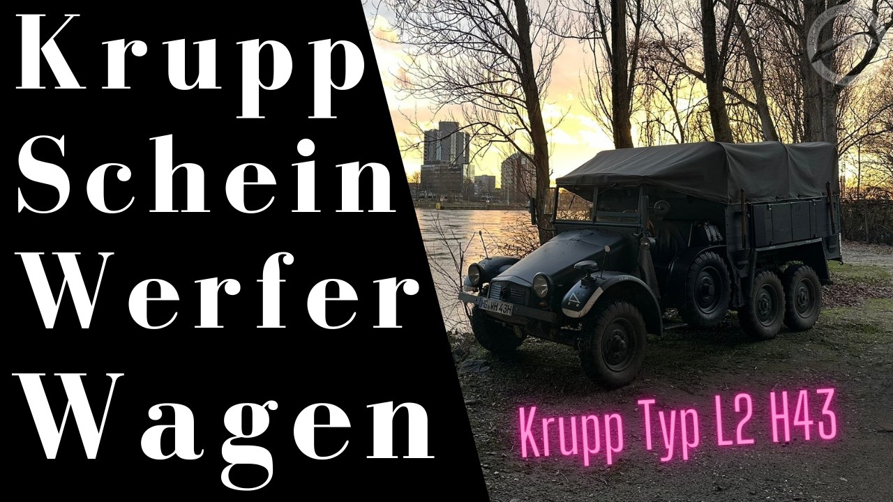 Kein Krupp "Protz", sondern der Leichte Scheinwerferwagen mit FlaK-Scheinwerfer und Generator