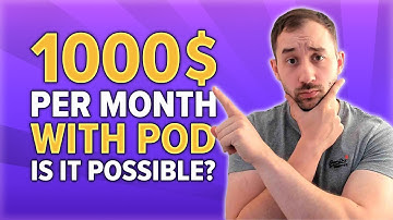 Can YOU make 1000$ PER MONTH with Print on Demand? (My Advice to Beginners)