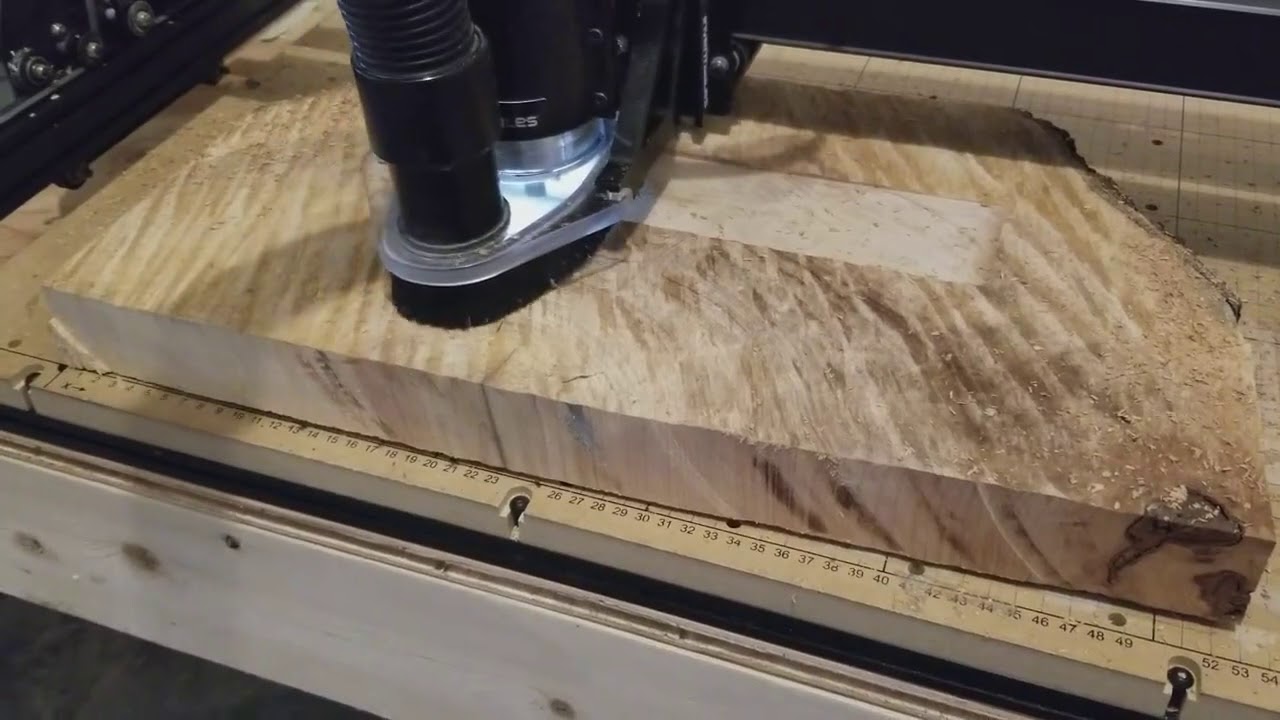 planing maple slab on the Xcarve YouTube
