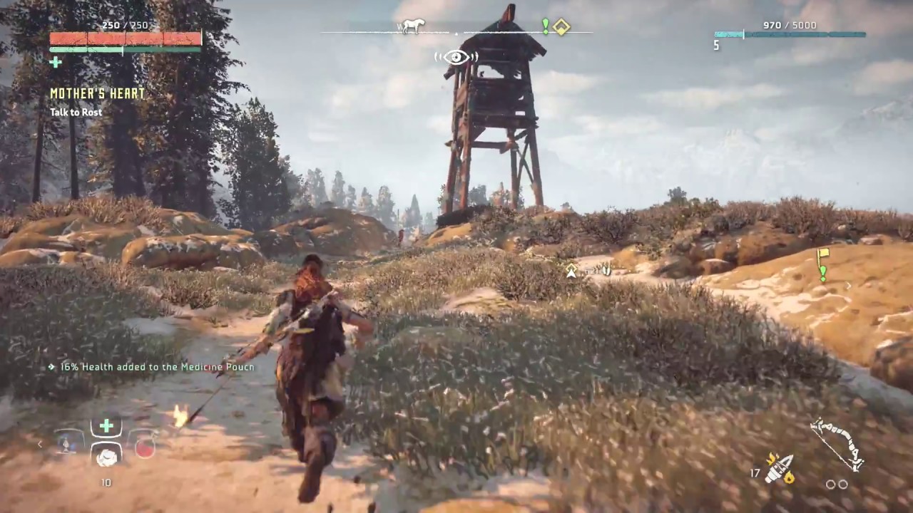 Horizon Zero Dawn in Her Mother's Footstep Quest Increase Spear Damage YouTube