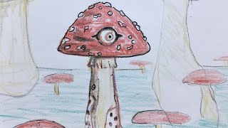 Drawing 😱 NEW MUSHROOM TRYPOPHOBIA IN GRIBLAND  - Garry's Mod | step by step drawing
