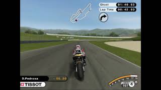 hot lap Dani Pedrosa in muggelo motogp 08 ps2