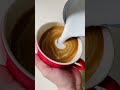 今日咖啡拉花練習-葉子/Practice Latte Art Rosetta