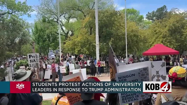Students protest actions of UNM leaders in response to Trump administration