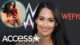Nikki Bella Shows Off 'Huge' Pregnancy Boobs & Gray Hairs: I'm 'Freaking Out'