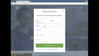 Tutorial guide for students on how to use the Edmodo learning platform.