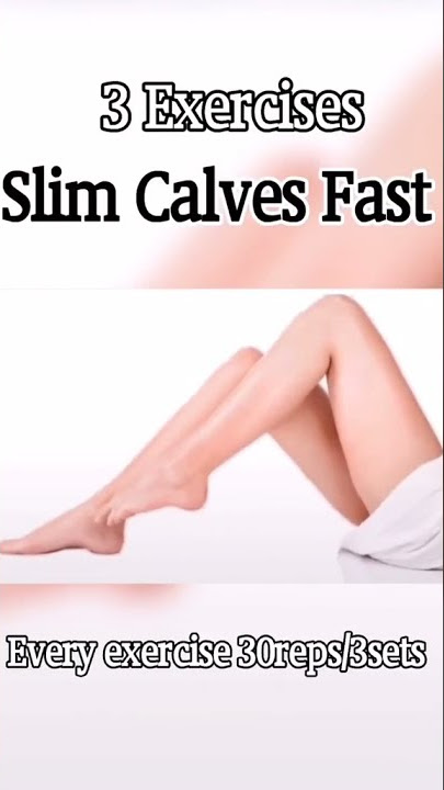 3 Simple Exercises Slim Calves Fast |Beginner Friendly Slim Calves Workout, No Jump#short#slimcalves