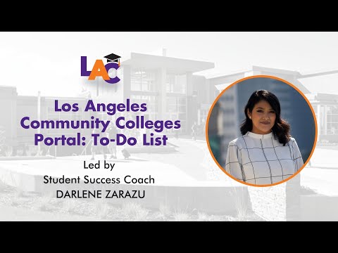 Los Angeles Community Colleges Portal: To-Do List