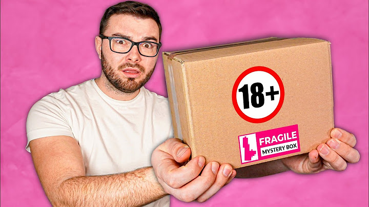 J'ai acheté une MYSTERY BOX "+18" ! (j'étais pas prêt du contenu...)