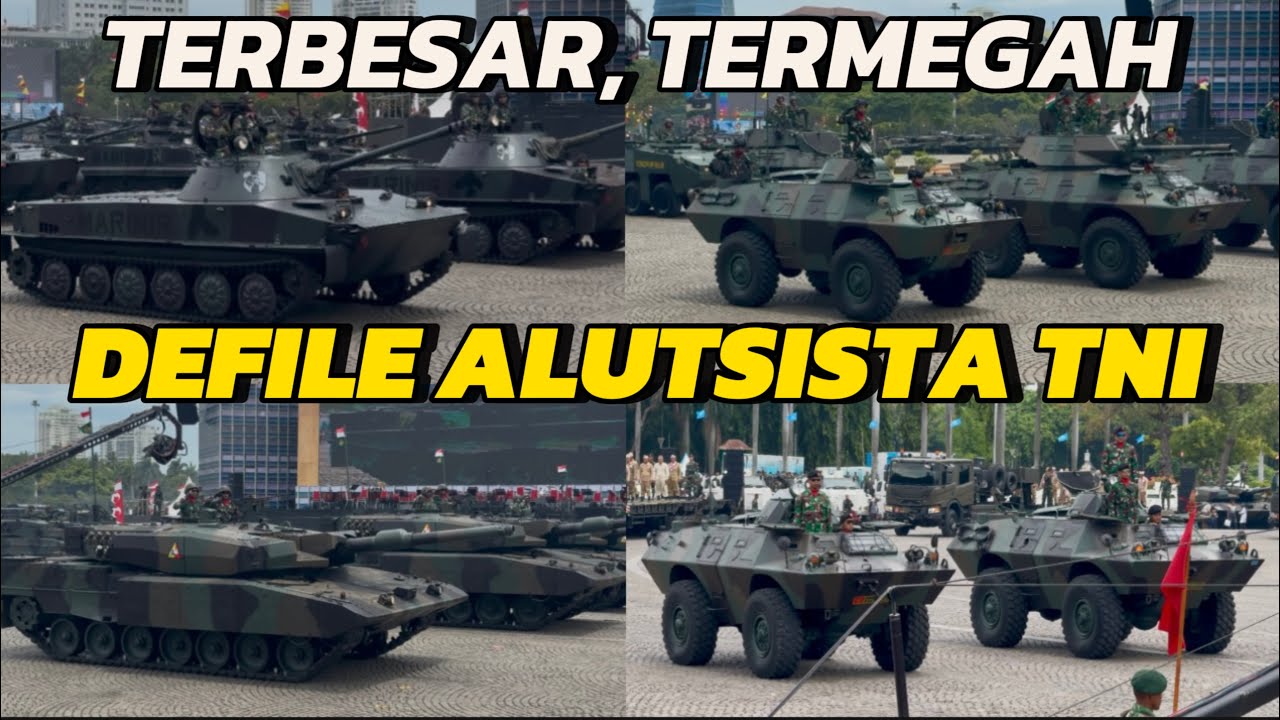 Tank Leopard & Rudal TNI Hadir di Parade Alutsista Modern HUT TNI ke-80 Monas #huttni