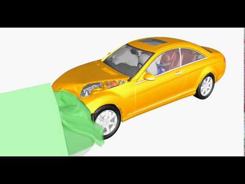 Mercedes-Benz - Animacja zderzenia C 216