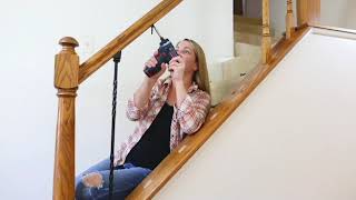 DIY metal baluster installation using GT's patented metal baluster connectors