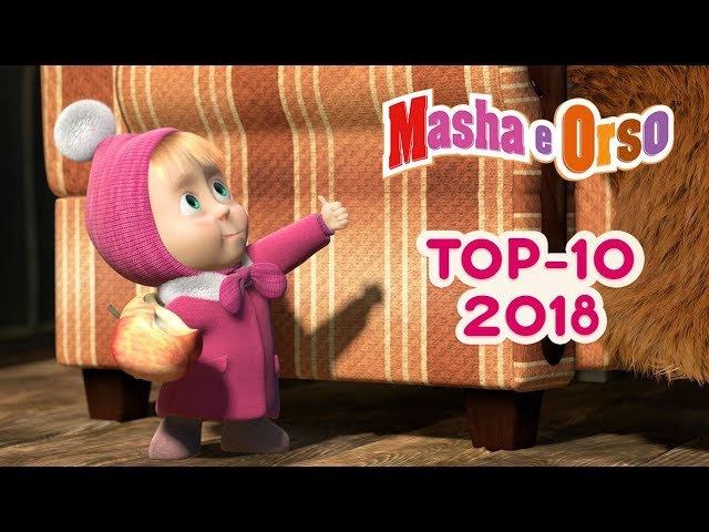 Masha e Orso - Top 10 🎬 I Migliori Episodi Del 2018 - Cartoni animati per bambini class=