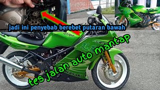ninja RR/R berebet di putaran bawah lakukan penyetelan olisam