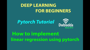 How to implement linear regression using pytorch | Pytorch tutorial
