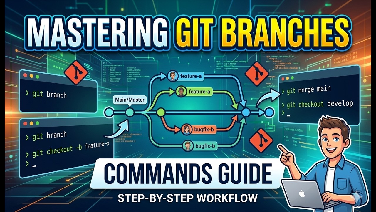 Demo: Working with Branches using Git Commands - YouTube