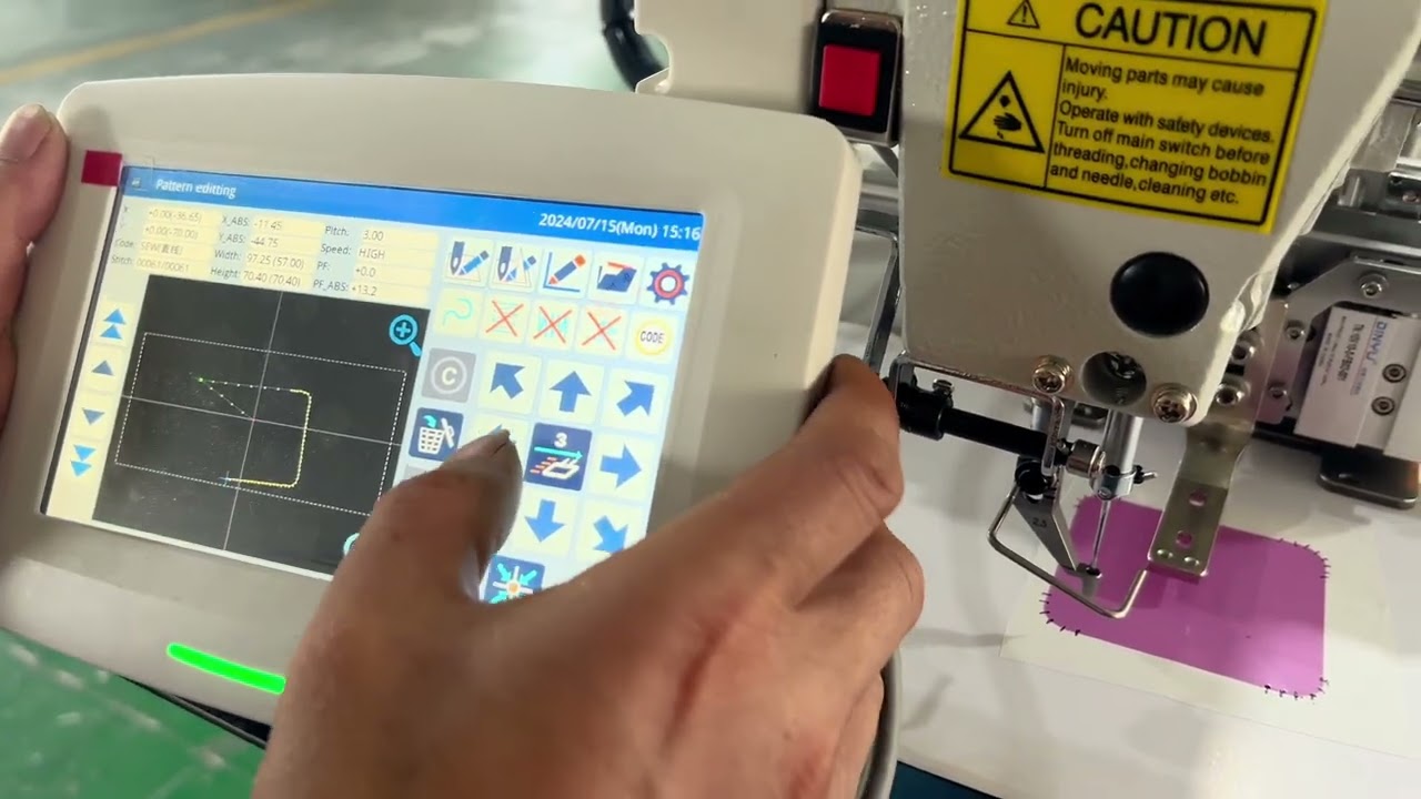 2210 Pattern sewing machine programming