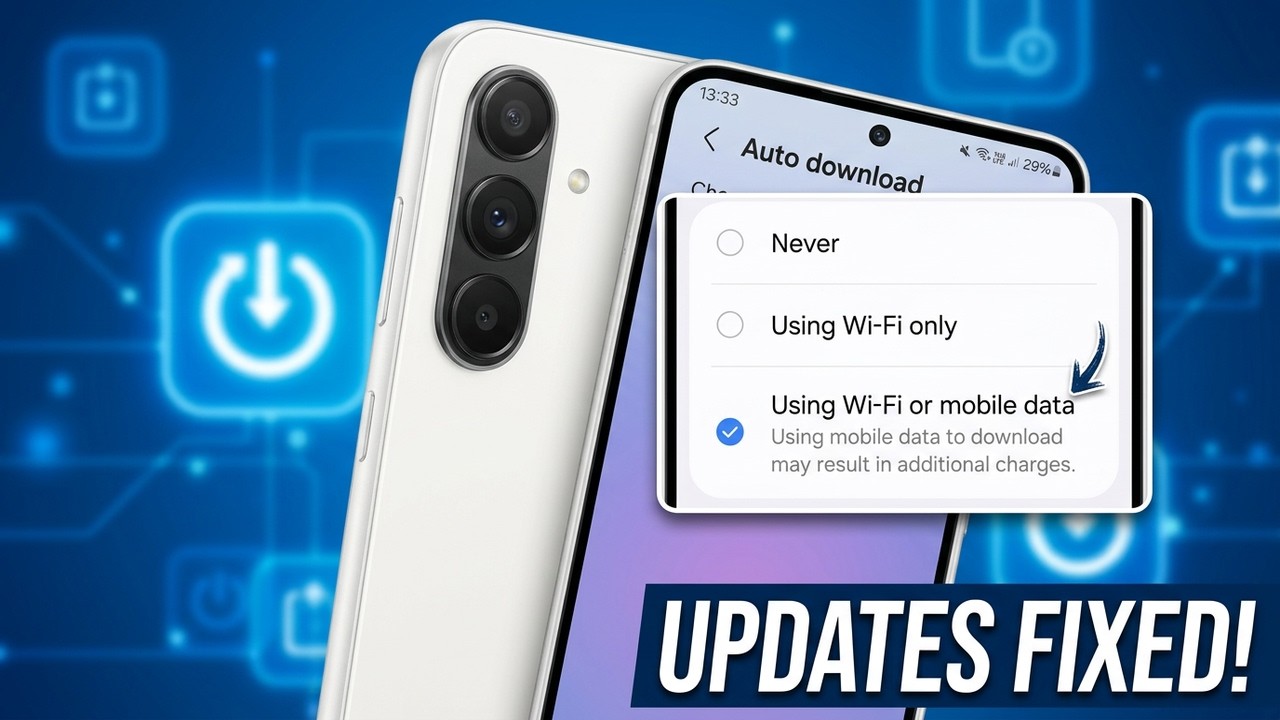 Samsung Galaxy A37 5G: FIX Auto Updates not Working - YouTube