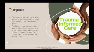 The Effects of Childhood Trauma on Children in the Juvenile Justice System