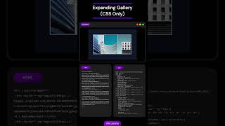 Expanding Gallery ✨🖼️ (CSS Only) #htmlcss #css3 #javascript #webdesign