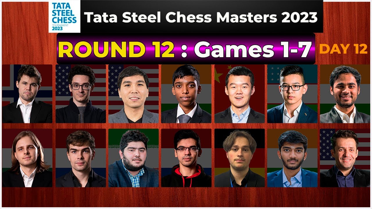 Tata Steel Masters 2023 ab 12:15 h - Schach-Ticker