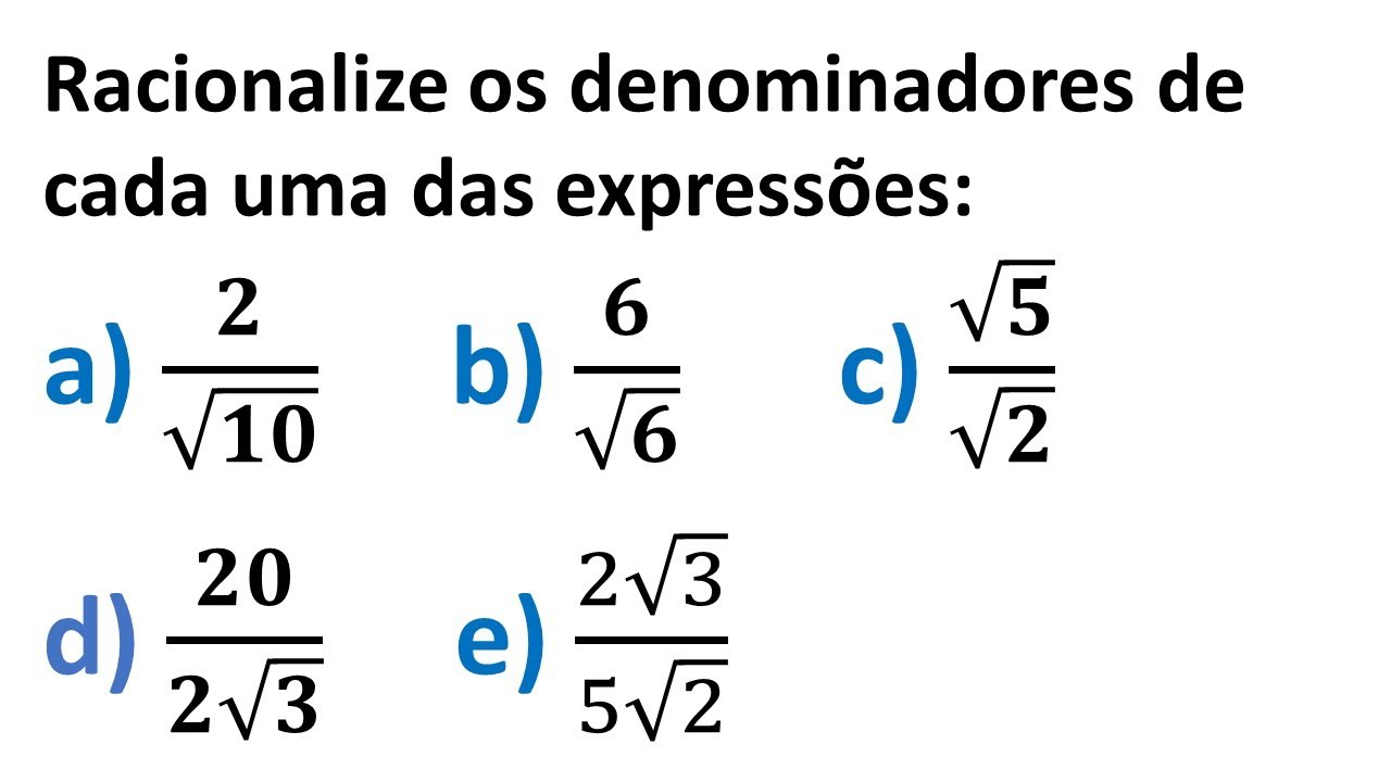 Simplificação de expressão, ⚡ Como simplificar essa expressão com raiz no  denominador❓ Resposta:  Revisando ☑  racionalização de denominadores ☑ produtos, By omatematico.com